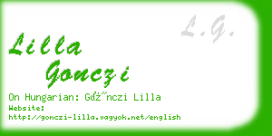 lilla gonczi business card